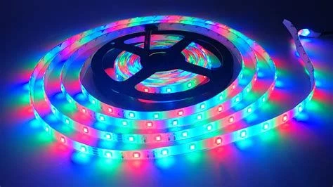 5 Metre Tak Çalıştır Kumandalı, 96 Renk RGB Şerit Led TV Ünitesi, Mutfak Tezgahı, Vitrin, Tavan Ledi - Resim 3