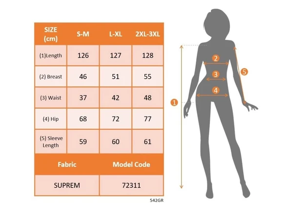 MDB Kadın Uzun Kollu Hakim Yakalı Düğmeli Kemersiz Desenli Maxi Süprem Elbise - Resim 6