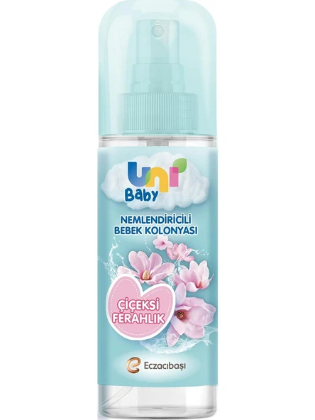 Uni Baby Sprey Bebek Kolonyası Nemlendiricili Çiçeksi Feraflık 150 Ml ürün görseli