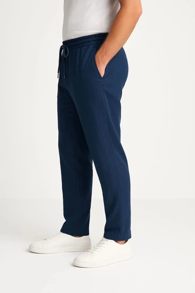 MDB Erkek Keten Pantolon – Cepli, Beli astikli Ve Bağcıklı, Nefes Alan Rahat Kalıp, Yazlık Ve Baharlık Günlük Giyim, Şık - Resim 2