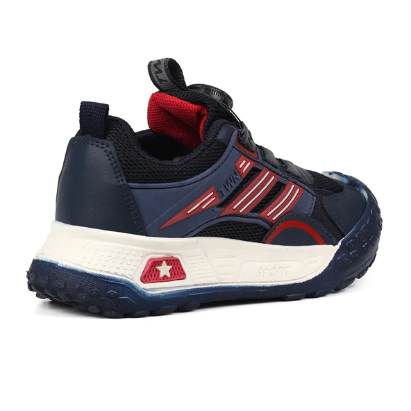 Kız Çocuk Lacivert Günlük Spor Ayakkabı | Rahat Yürüyüş ve Koşu Sneaker - Şık ve Dayanıklı Tasarım - 5
