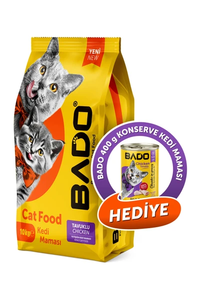 Bado Yetişkin Kedi Maması Tavuklu 10 Kg