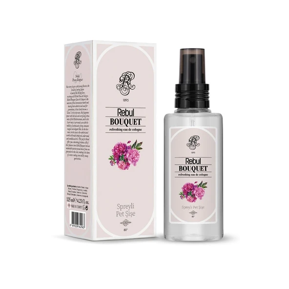 Rebul EDC Kolonya 125 ml Pet Şişe Aqua-Pine Forest-Ice-Bouquet 4 lü Karma - Resim 3