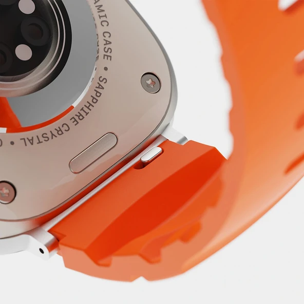 Apple Watch 10 42mm Zore KRD-143 Silikon Kordon - Resim 3