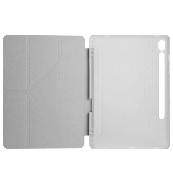 Galaxy Tab S9 Kılıf Zore Tri Folding Kalem Bölmeli Standlı Kılıf - 7