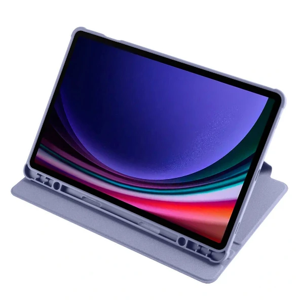 Galaxy Tab S9 Kılıf Zore Termik Kalem Bölmeli Dönebilen Standlı Kılıf - 10