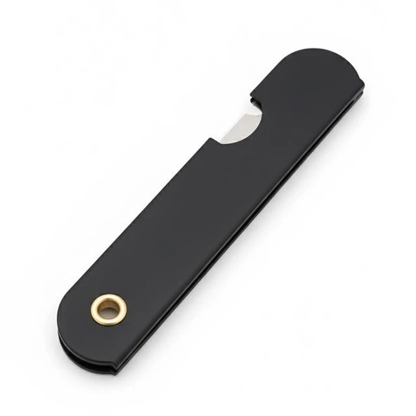 Powermaster PM-28647 Tekli Katlanır Falçata Maket Bıçağı Büyük Paslanmaz Çelik Siyah - Resim 2