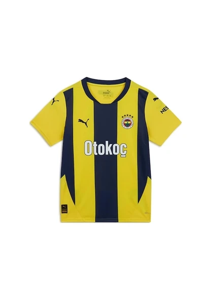Puma 775364-01 Fenerbahçe 24/25 Çocuk Unisex İç Saha Çubuklu Forması Sarı-Lacivert - 2
