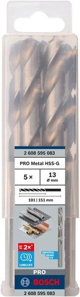 HSS-G Metal Matkap Ucu 13*151 mm 5li ürün görseli