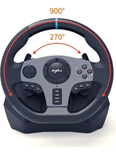 PXN V9 Oyun Direksiyonu PC, PS4, PS3 XBOX ONE XBOX SERİES NİNTENDO SWİTCH UYUMLU - Resim 4