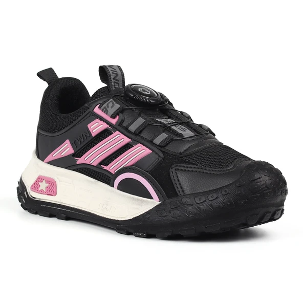 Kız Çocuk Siyah Günlük Spor Ayakkabı | Rahat Yürüyüş ve Koşu Sneaker - Şık ve Dayanıklı Tasarım - Resim 7