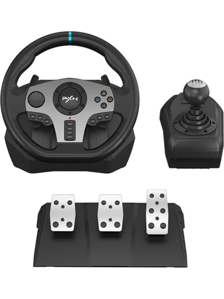 PXN V9 Oyun Direksiyonu PC, PS4, PS3 XBOX ONE XBOX SERİES NİNTENDO SWİTCH UYUMLU - Resim 2