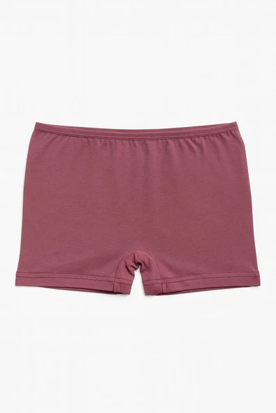 Kız Çocuk Pamuk Şort 4'lü Set | Çok Renkli Yazlık Basic Günlük Örme Şort Paket - Resim 2