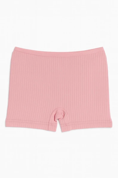 Kız Çocuk Ribana Şort 6'lı Set | Çok Renkli Yazlık Basic Günlük Pamuklu Örme Şort ürün görseli