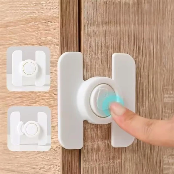 Sunup SN-28751 Düğmeli Tip Dolap Ve Çekmece Çocuk Güvenlik Kilidi