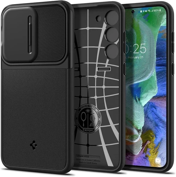 Spigen Galaxy S23 Plus ile Uyumlu Kılıf Optik Armor Black ürün görseli