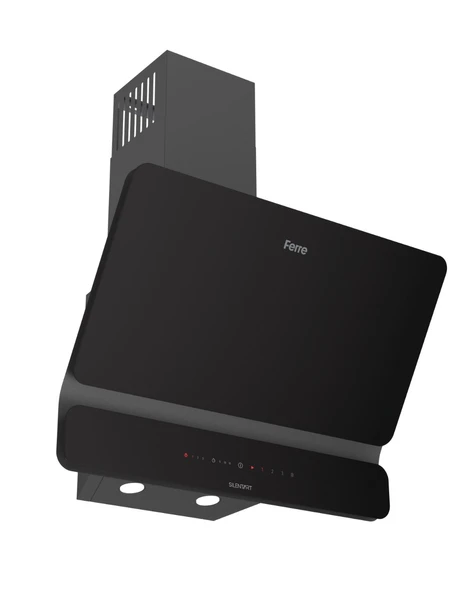Ferre D 080 Siyah Ultra Sessiz SilentArt  60 cm Ankastre Davlumbaz - Resim 3