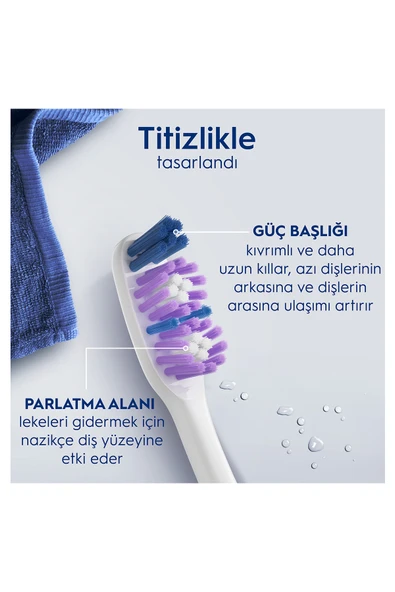 ORAL-B PRO-3DWHİTE ADVANCED BEYAZLIK DİŞ FIRÇASI - ORTA - Resim 3