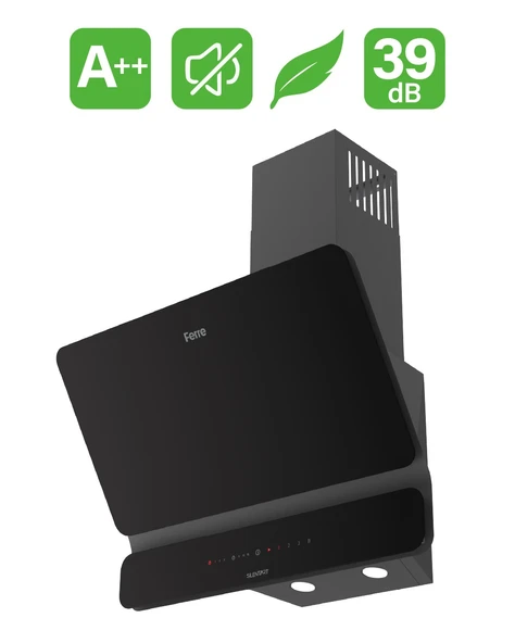 Ferre D 080 Siyah Ultra Sessiz SilentArt  60 cm Ankastre Davlumbaz ürün görseli