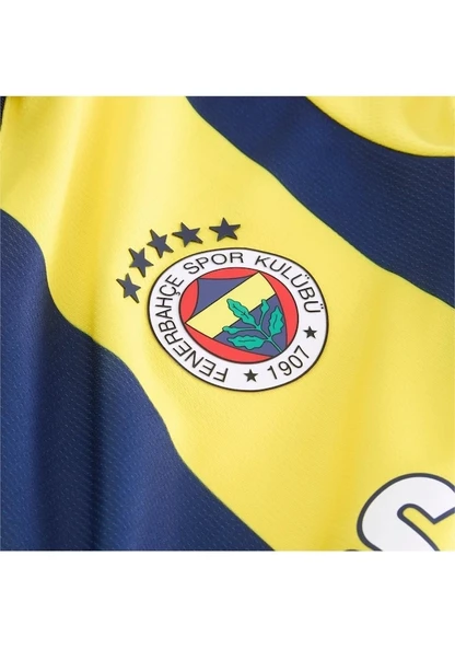 Puma 775364-01 Fenerbahçe 24/25 Çocuk Unisex İç Saha Çubuklu Forması Sarı-Lacivert - 6