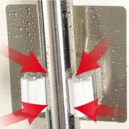 BUFFER® Pratik Organizer 4lü Yapışkanlı Fırça Paspas Mop Fırça Sabitleyici Ergonomik Alet Aparatı - Resim 7