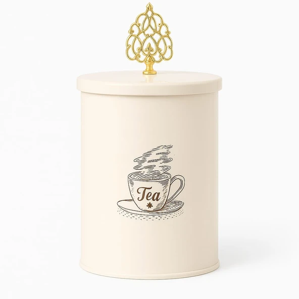 Dekorasyaa Çay Kavanoz Metal 1200ml - 3