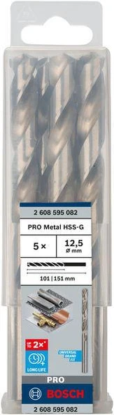 HSS-G Metal Matkap Ucu 12,5*151 mm 5li ürün görseli