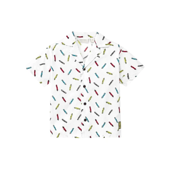 Erkek Çocuk Yarış Arabası Baskılı Gömlek TUC.11367686 - 2