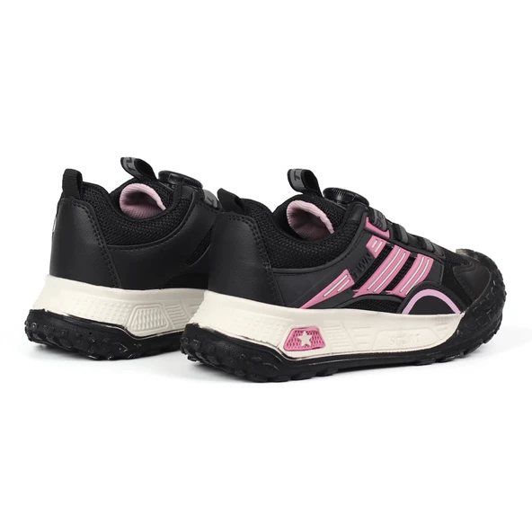 Kız Çocuk Siyah Günlük Spor Ayakkabı | Rahat Yürüyüş ve Koşu Sneaker - Şık ve Dayanıklı Tasarım - Resim 4