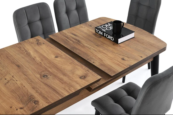 Milano Suna Banklı MDF Mutfak Masa Sandalye Takımı 60x100 - Resim 3