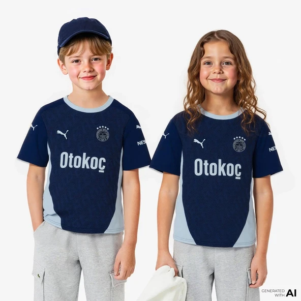 Puma 775378-09 Fenerbahçe 24/25 Alternatif Çocuk Üçüncü Forması Lacivert