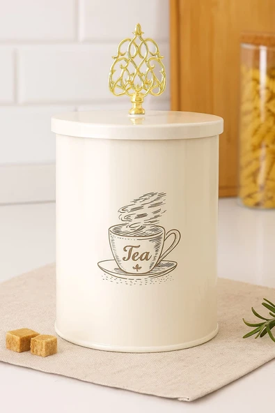 Dekorasyaa Çay Kavanoz Metal 1200ml