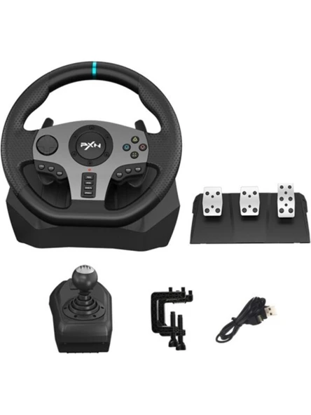 PXN V9 Oyun Direksiyonu PC, PS4, PS3 XBOX ONE XBOX SERİES NİNTENDO SWİTCH UYUMLU - Resim 3