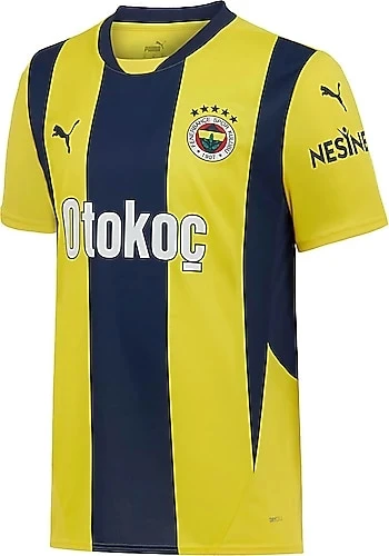 Puma 775360-01 Fenerbahçe 24/25 Erkek İç Saha Çubuklu Forması Sarı-Lacivert - 5