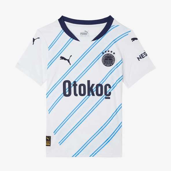 Puma 775371-02 Fenerbahçe 24/25 Çocuk Unisex Deplasman Forması Beyaz-Lacivert - 5