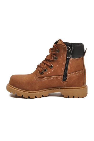 CONTEYNER Tarçın Nubuk Kaymaz Unisex Çocuk Bot 921 F - 4
