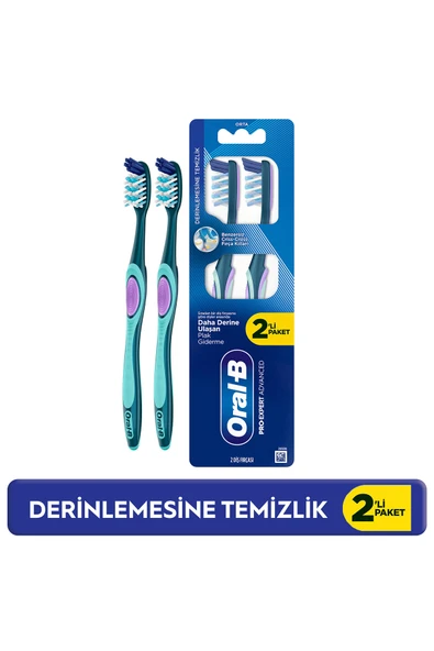 ORAL B PRO EXPERT DERİNLEMESİNE MEDİUM DİŞ FIRÇASI 1+1 HEDİYELİ ürün görseli 1