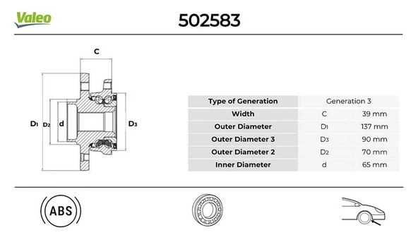 ÖN TEKER PORYASI ASTRA H-ZAFIRA B 2004 1.7 CDTI 1.9 CDTI 165 2.0 TURBO 5 DELİK ABS Lİ 1603841 93188477 13231678 ürün görseli