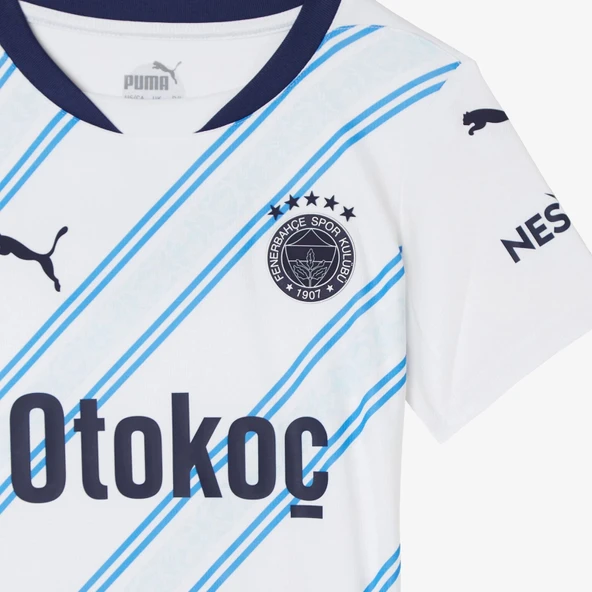 Puma 775371-02 Fenerbahçe 24/25 Çocuk Unisex Deplasman Forması Beyaz-Lacivert - 6