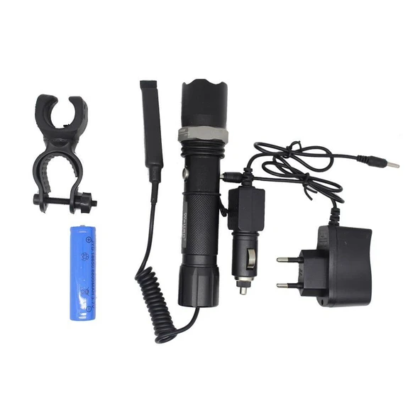 Bisiklet Feneri Şarjlı Pilli Wt-040 - Resim 3