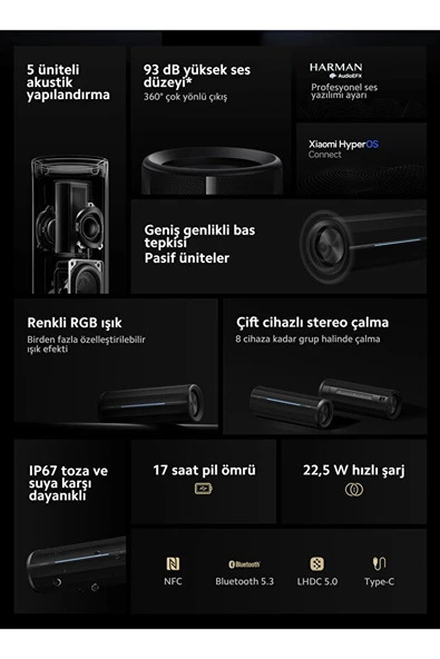 Xiaomi Bluetooth Speaker Siyah - 2