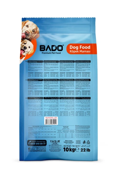 Bado Yetişkin Köpek Maması Kuzu Etli Pirinçli 10 Kg - Resim 4