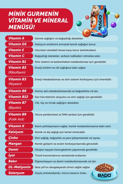 Bado Yetişkin Köpek Maması Kuzu Etli Pirinçli 10 Kg - Resim 7