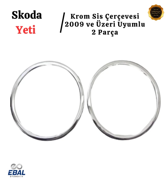 Skoda Yeti Krom Sis Çerçevesi 2 Parça 2009 Üzeri Paslanmaz Çelik - Resim 3
