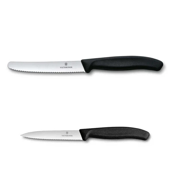 Victorinox 2li Set 11 CM Tırtıklı - 8 CM Tırtıklı Sebze Meyve Bıçağı ürün görseli