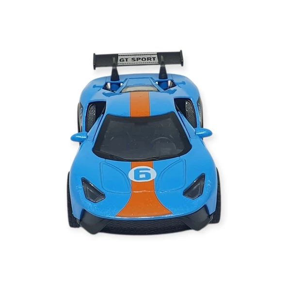 Çek Bırak Metal Arabalar 13 cm - Mavi - Resim 5