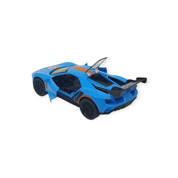 Çek Bırak Metal Arabalar 13 cm - Mavi - Resim 3