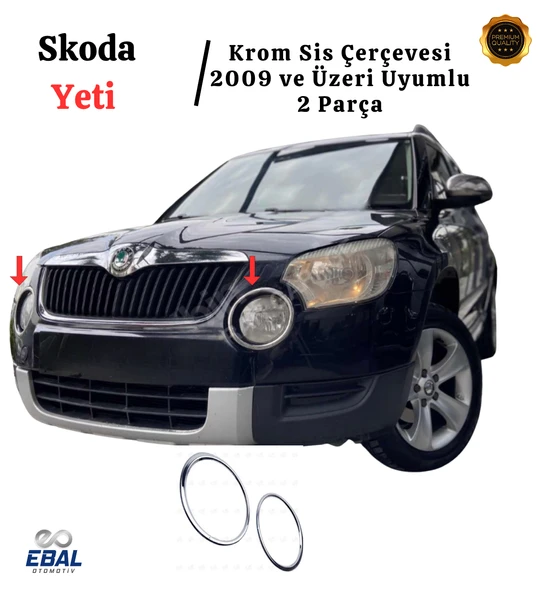 Skoda Yeti Krom Sis Çerçevesi 2 Parça 2009 Üzeri Paslanmaz Çelik - Resim 2