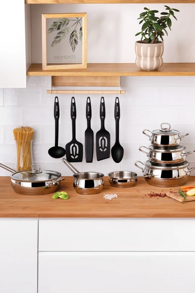 Emsan All In 15 Parça Servis Gereçli Çelik Tencere Seti - 2