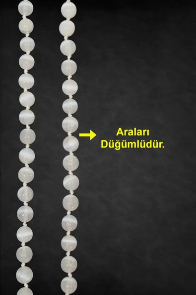 10mm Beyaz Selenit Kolye 340-2 - 4